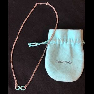 Tiffany Enamel Infinity necklace, sterling silver